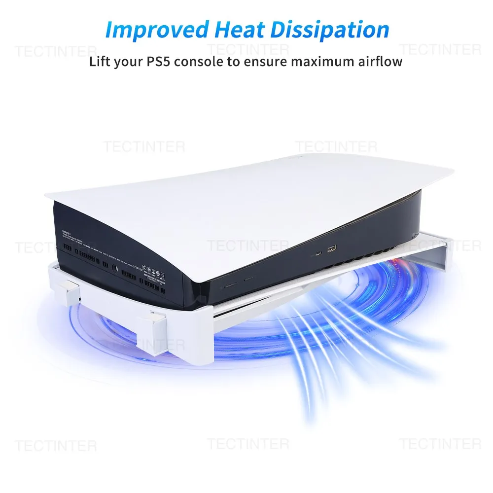 2pcs Cooling Horizontal Base Bracket Stand for PS5 Disc & Digital Edition Console Dock Mount Holder for PS5 Gaming Accessories