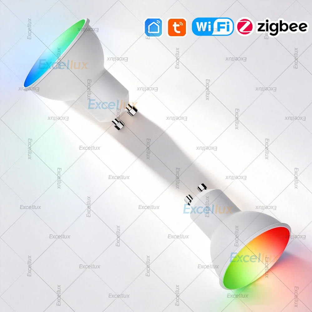 

Smart GU10 WiFi Or Zigbee LED Bulb Smart LED Lamp RGBCW App Control LED Light Spotlight Works With Alexa Echo Smartthing Bridge