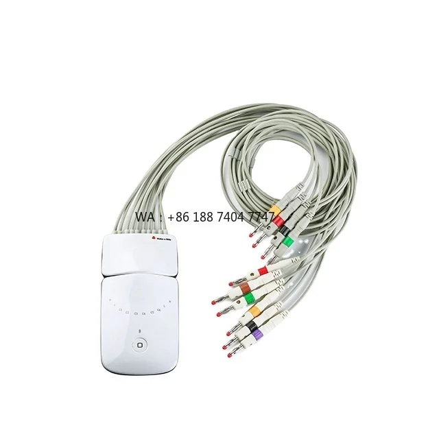 for IOS Professional Medcal Devces CE Portable Wireless 12 Leads Colorful  Machine