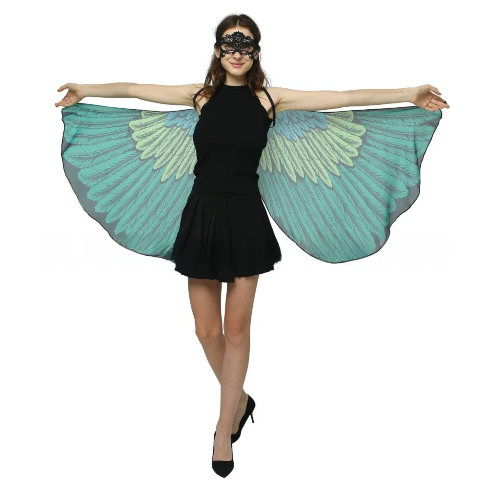 Fashion Dressing Up Butterfly Wings Shawls Costumes Cosplay Party Props Butterfly Scarf Butterfly Wings Cloak Costume Accessory