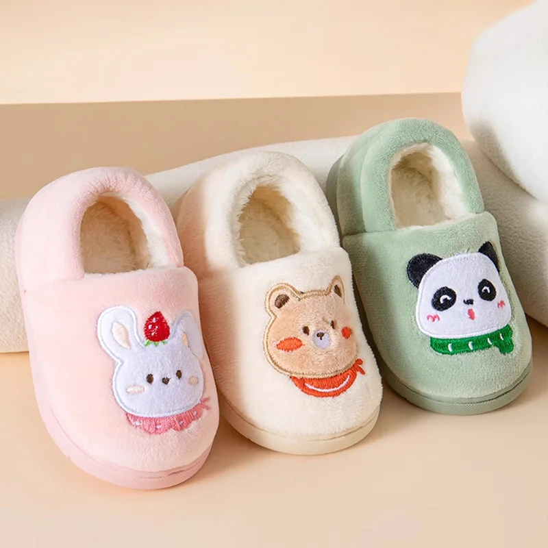 

Cute Cartoon Toddler Slippers Boys/Girls House Shoes Little Kids Home Indoor Bedroom Soft Comfortable Warm Winter Slipper