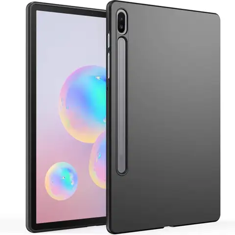 Custodia per Tablet per Samsung Galaxy Tab S6 (2019) 10.5 pollici SM-T860 T865 Cover custodia morbida antiurto in Silicone TPU nero Anti-goccia