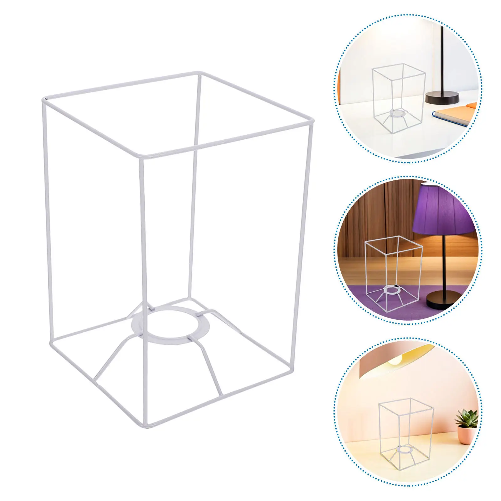 2Pcs Lampshade Frame Iron Wire DIY Holder for Ceiling Pendant Lamp Shade Rings Table Lamps Home Decor Lampshade Fittings