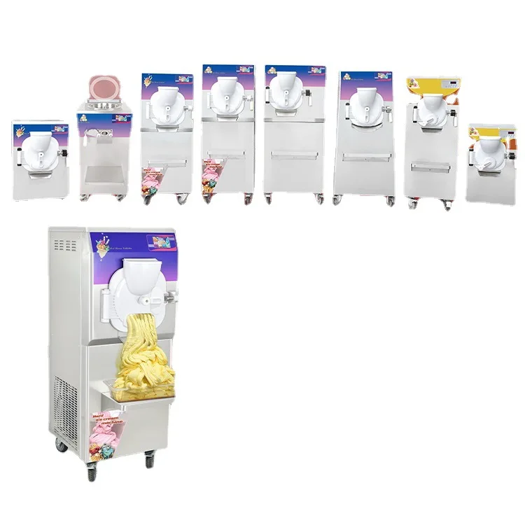 

Fruit hard ice machine, hard ice cream floor type 48 liters large output embossing shape