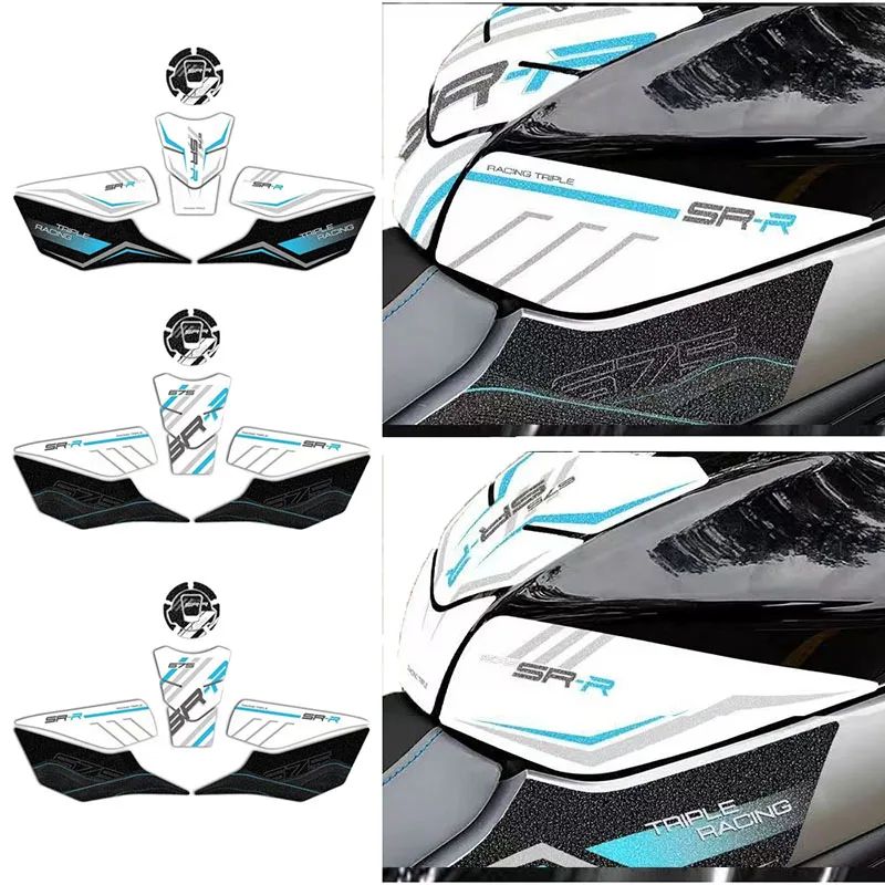 

Motorcycle Sticker Fuel Tank Pad Traction Protection Frosted Decal For CFMOTO 675SRR 675 SR-R 675 sr 675sr-r 2025 Accessories