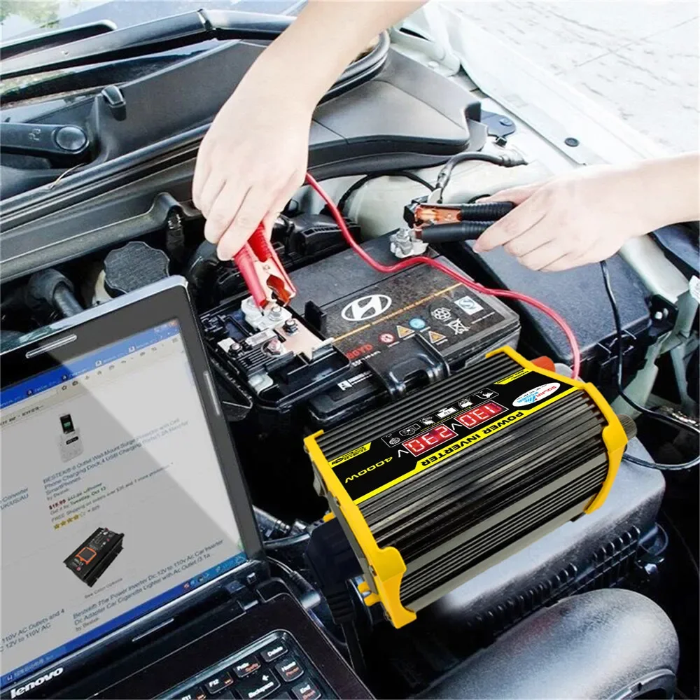 600W Car Solar Power Inverter 12V to 220v 230v 110v Sine Wave Converter Generator Auto Micro Transformer 12 V 220 V Volt Europe