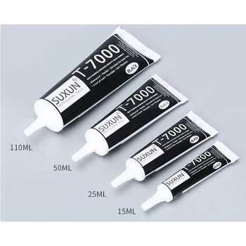Suxun t7000 conjunto de cola multifuncional diy quadro da tela do telefone móvel selante epóxi super preto cola líquida T-7000 unha polonês