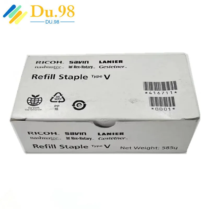Isi Ulang Staple Tipe V 416711 untuk Ricoh Staple Tipe V 416709 untuk Ricoh MP 6503 7503 MP C6503 C7503 C9003 C8003 C6502 C8002