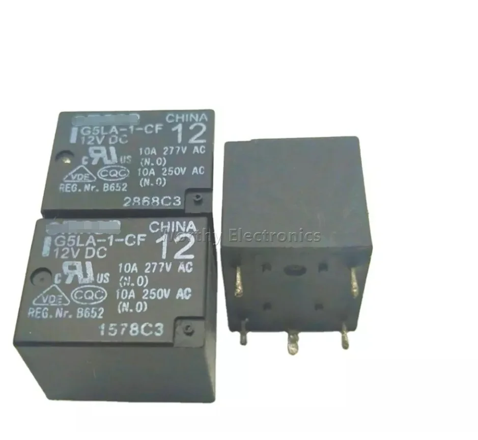 

Free Shipping 10PCS/LOT 12VDC 10A 5PIN Relay G5LA-1-CF 12VDC