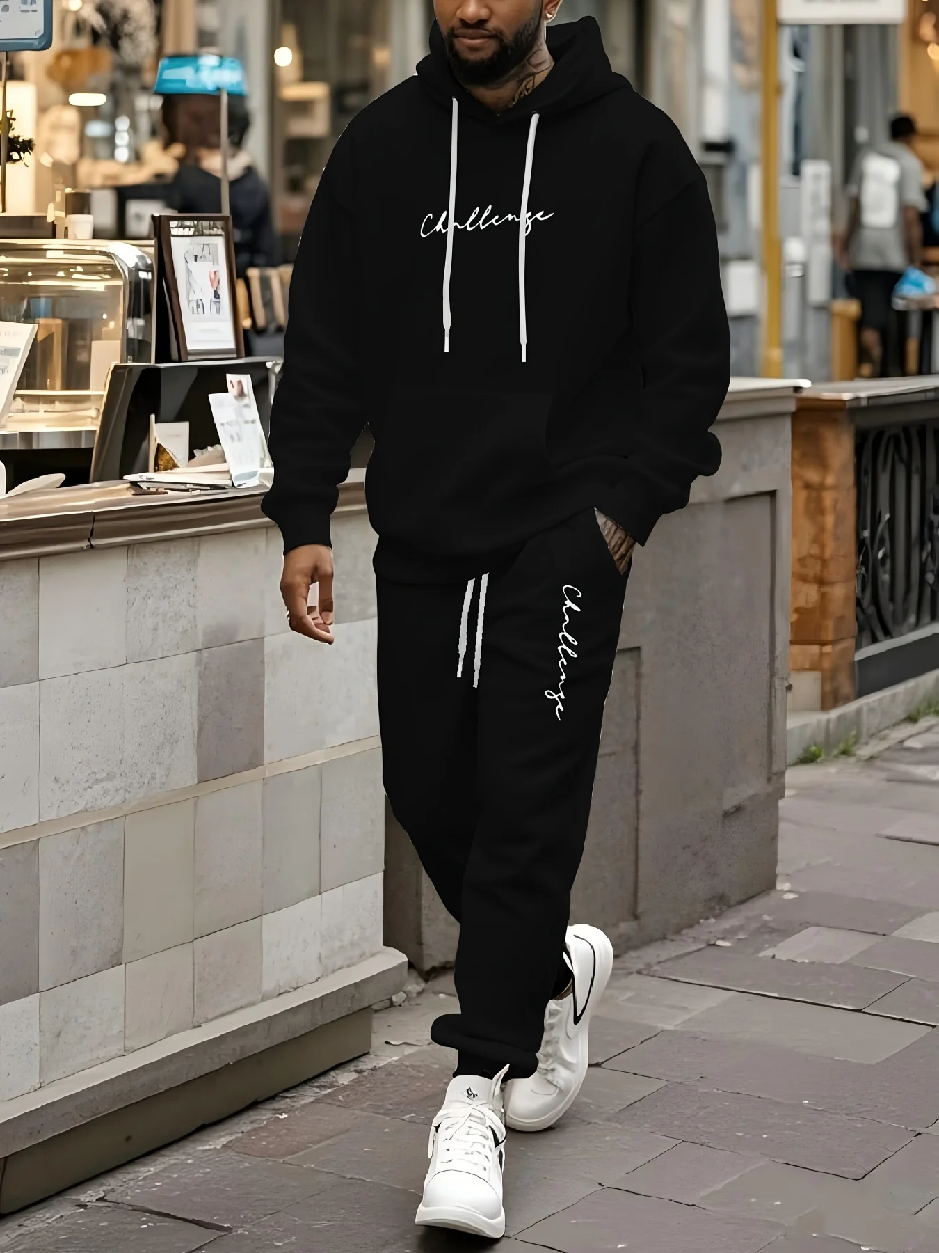 Winter Clothing Affordable - Men's hooded sweatshirt + jogging pants