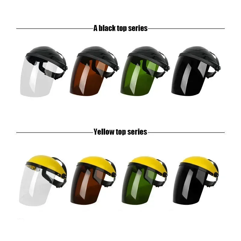PC Portable Welding Helmet Eye Protection Transparent Protective Cover Face Mask Auto Darkening Anti Splash Safety Shield Visor