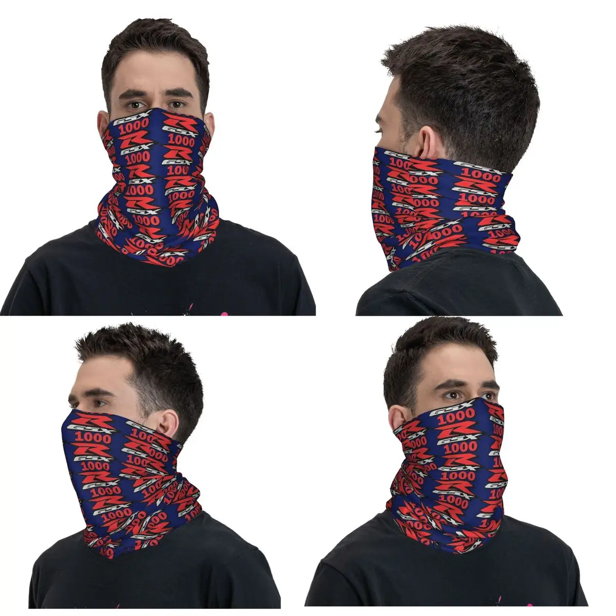 GSX-R 1000 Bandana Neck Cover Printed Wrap Scarf Multifunction Cycling Scarf Running For Men Women Adult Windproof