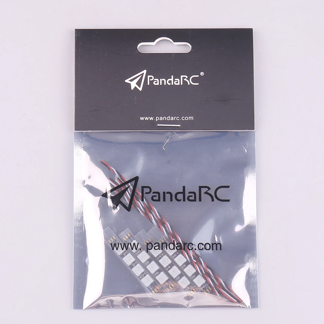 4 SZT. PandaRC Crossover Machine LED Lights Multi-Axis RGB Programmable High Brightness Compatible with F3 F4 F7 Flight Control