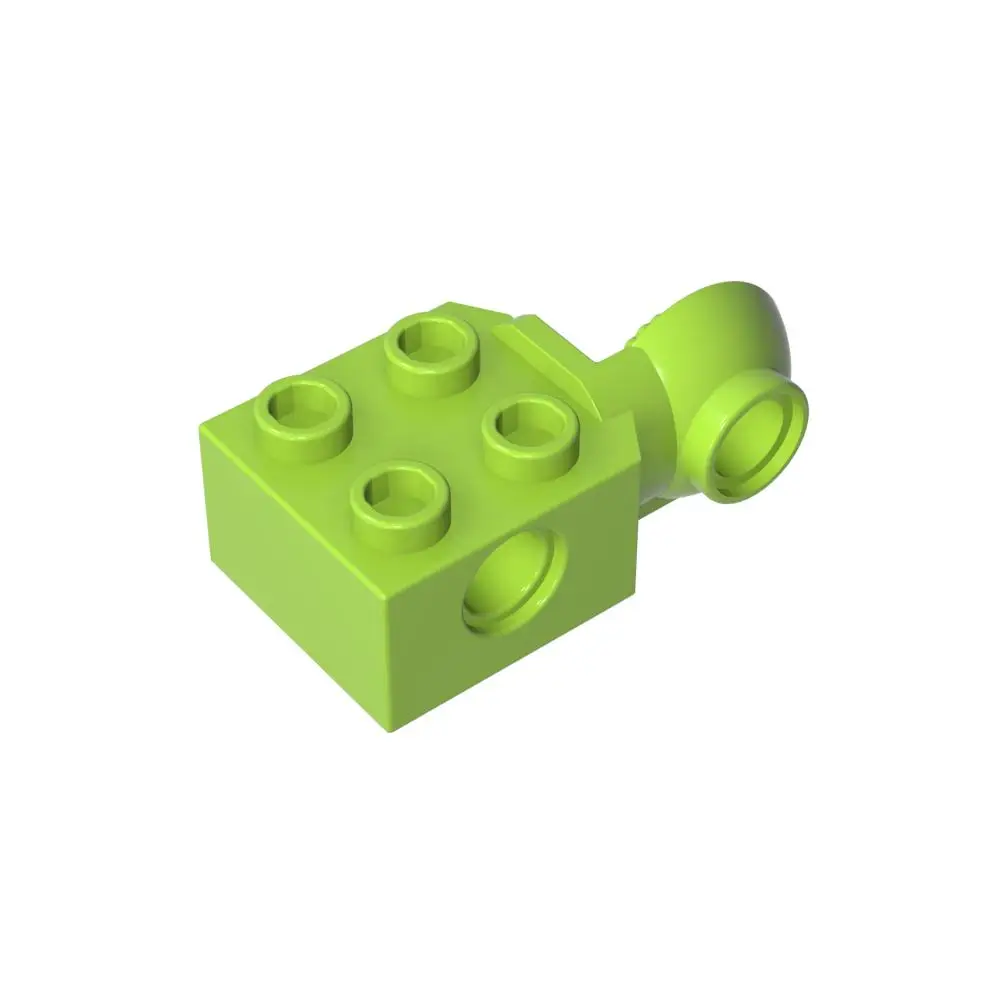 

Gobricks 1 Pcs Brick Modified 2 x 2 with Pin Hole and Rotation Joint Ball Half Vertical Compatible With 48171 48454 Model Parts