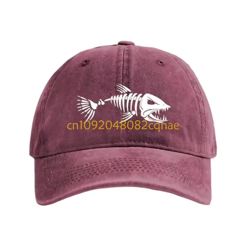 Stylish Fishbone Embroidery Baseball Cap Soft Cotton Fabric For Sports Outdoors