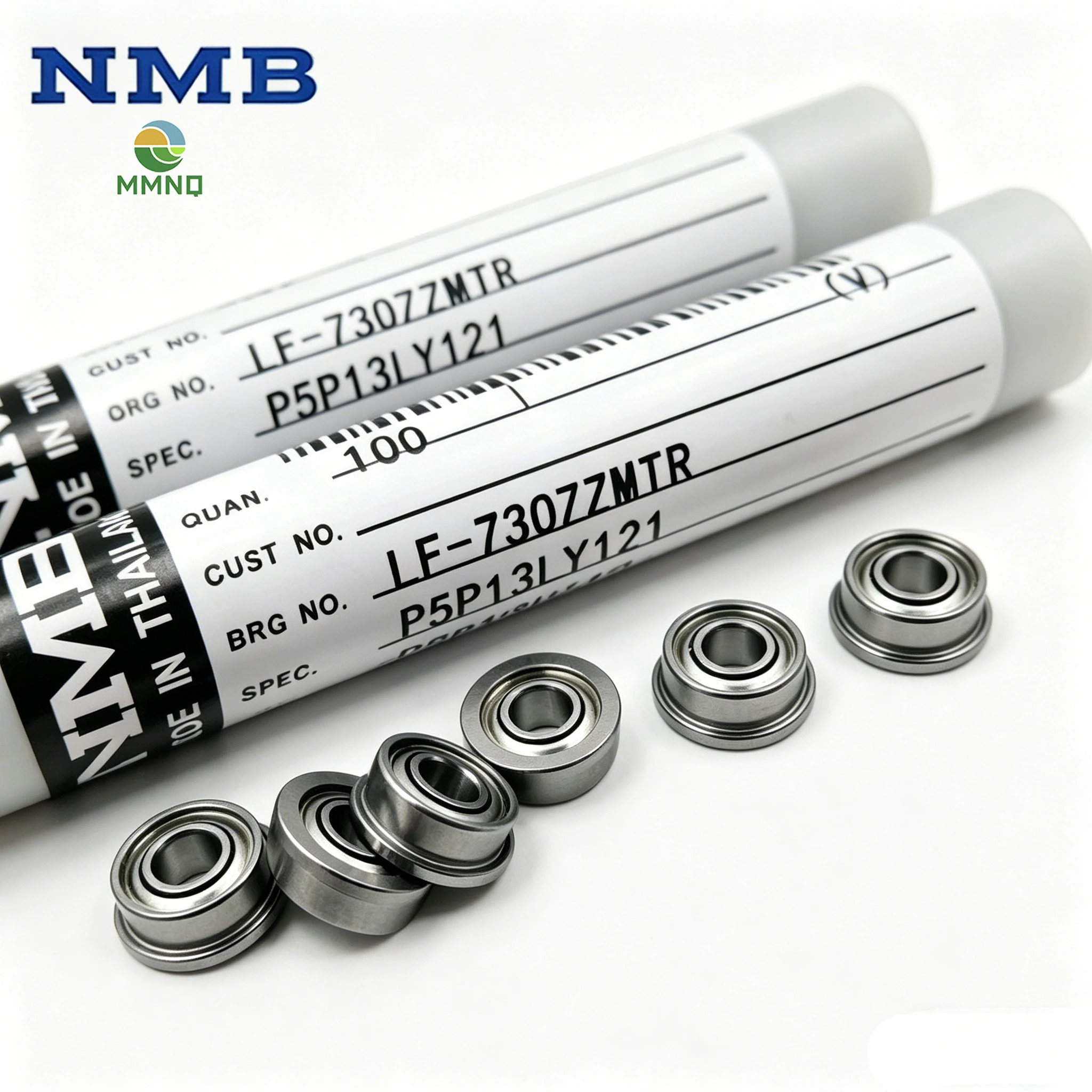 50PCS/100PCS High Speed Flanged Ball Bearing Original NMB LF-730ZZ F683ZZ Mini Flange Bearing 3x7x3mm 730ZZ