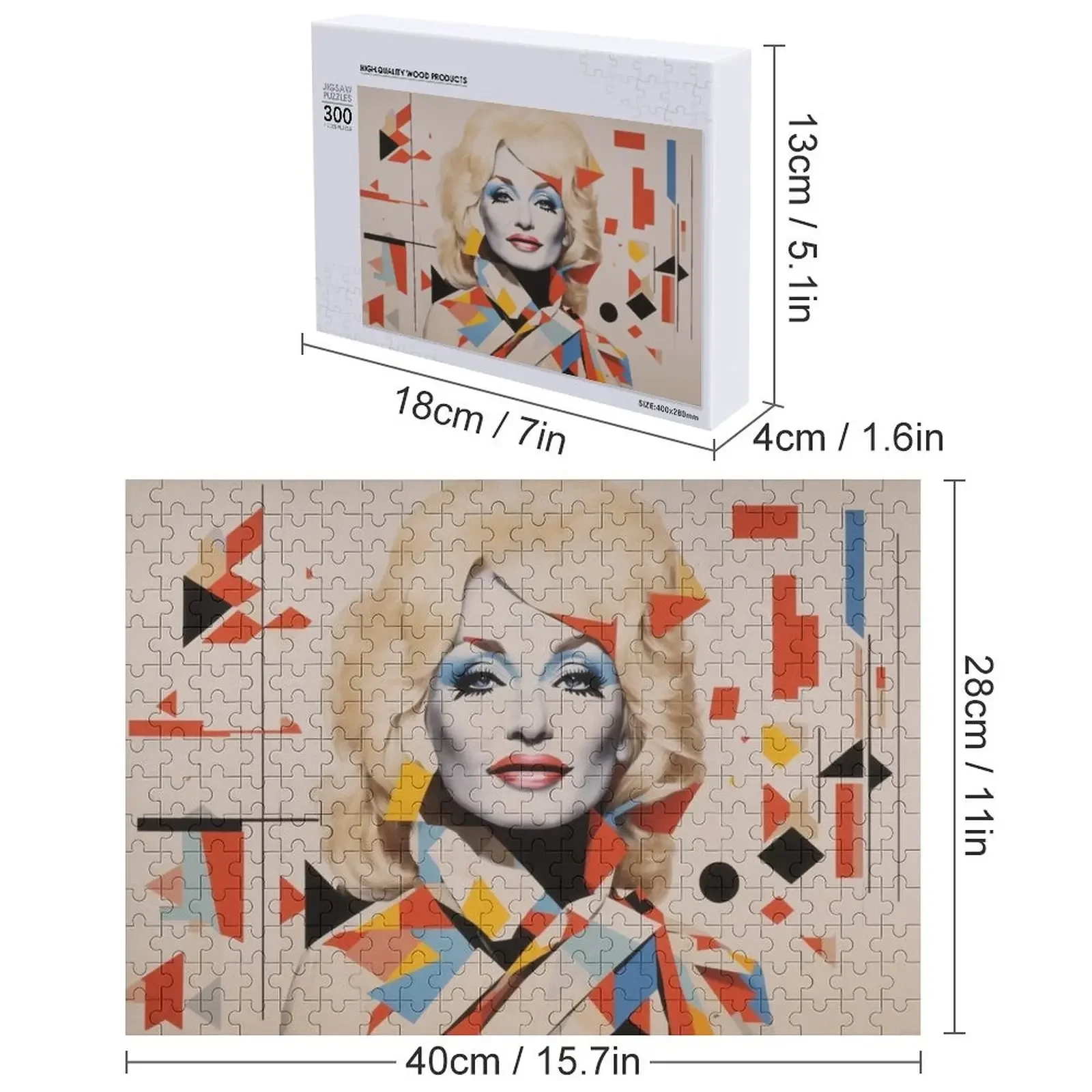Digital design of Dolly Parton 1 Jigsaw Puzzle Game Children Christmas Gifts Personalized Gift Jigsaw Custom Puzzle