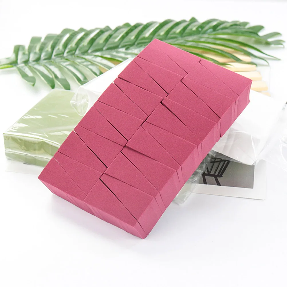 24 pçs algodão puff estilo seco-molhado pó rosto não látex maquiagem cosméticos esponja cunha