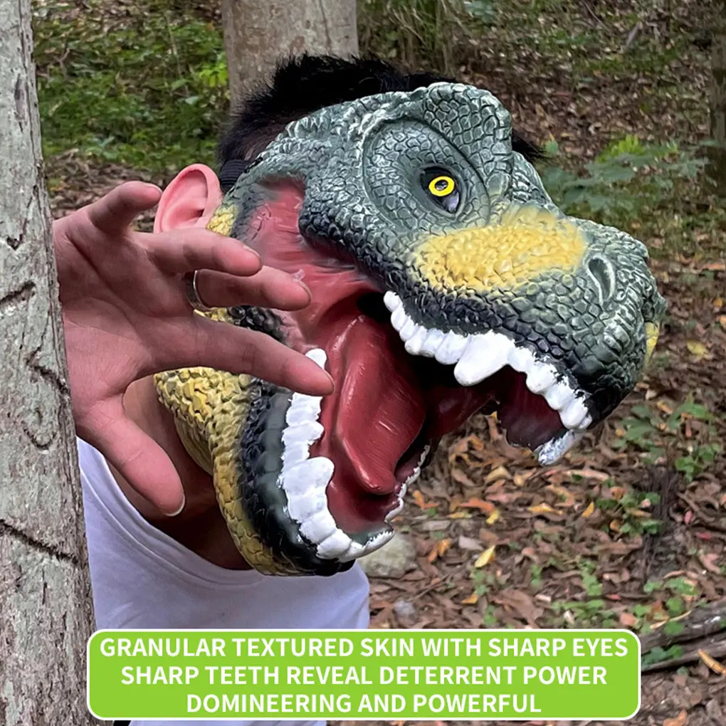 

Environmentally Friendly Dinosaur Mask For Halloween Party Rave With Realistic Details Cosplay Mask