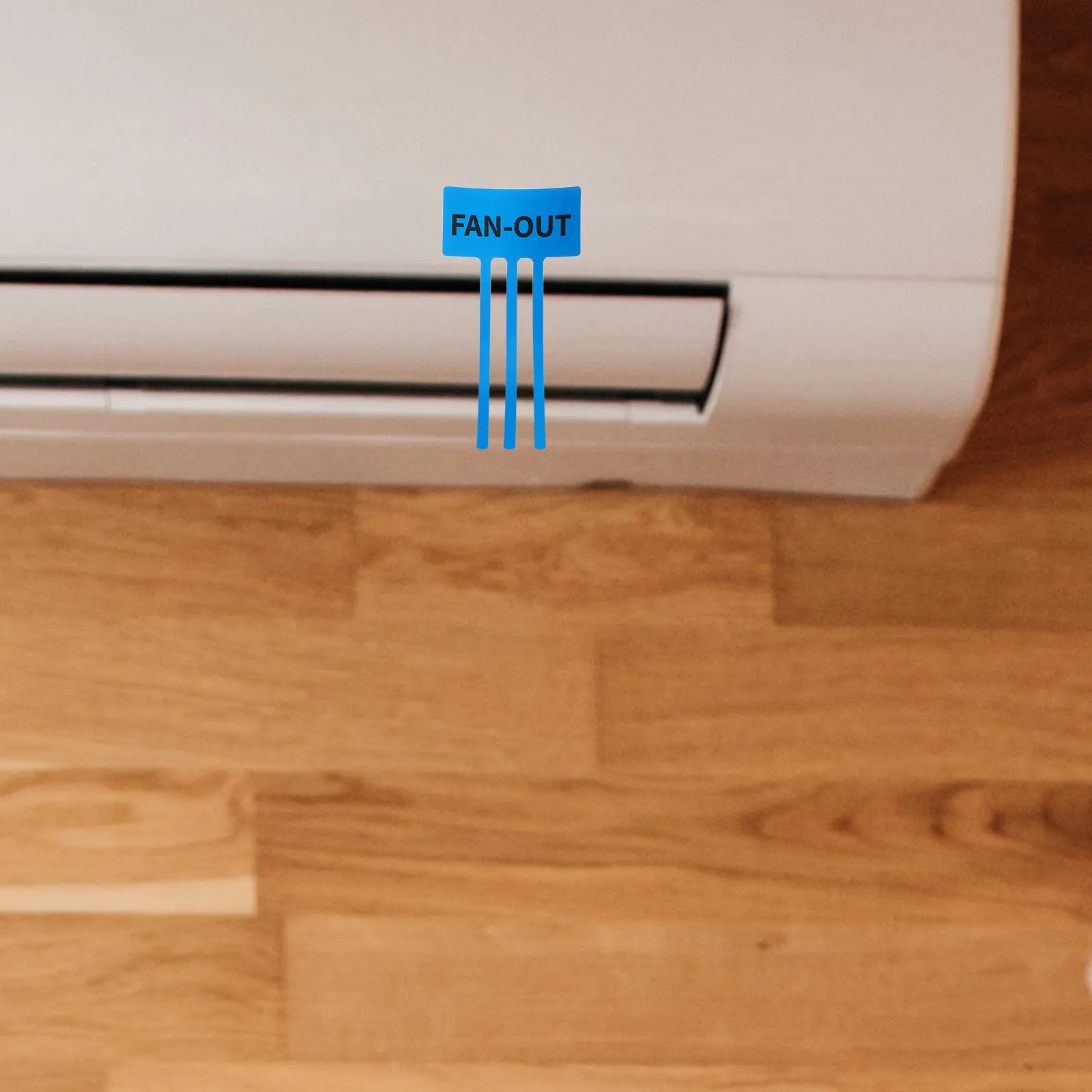

10 Sheets Air Conditioner Airflow Direction Indicating Stickers Self Adhesive Labels for Ac Heaters Exhaust Fans Universal Vent