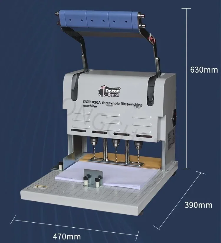 DC-1030A Three Hole Electric Archive Binding Machine Drilling Machine Personnel Financial Archives File Binder Punching Machine