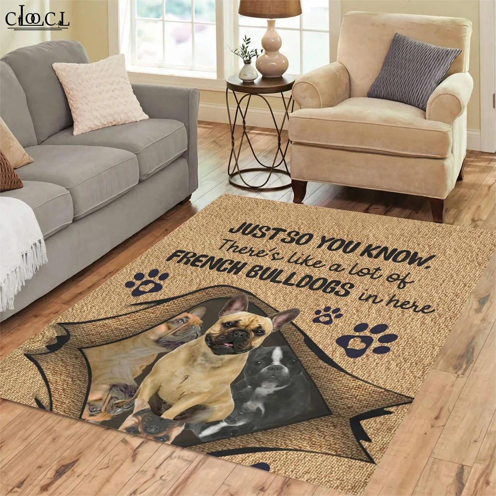 CLOOCL Large Carpet Labrador Retrievers Welcome Pet Dogs Pattern 3D Printed Area Rug for Living Room Anti-Slip Rug Floor Mat