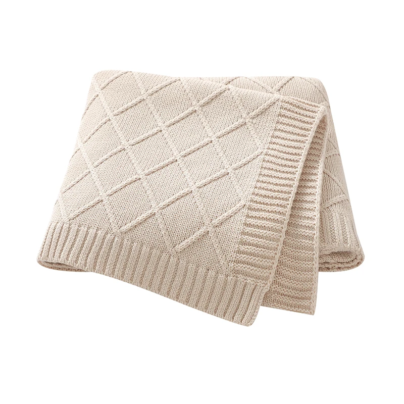 الطفل بطانيات قطنية متماسكة 90*70 سنتيمتر سوبر لينة عكسها الوليد بنين بنات عربة قماط التفاف منقوشة الرضع طفل تلقي الحصير #1