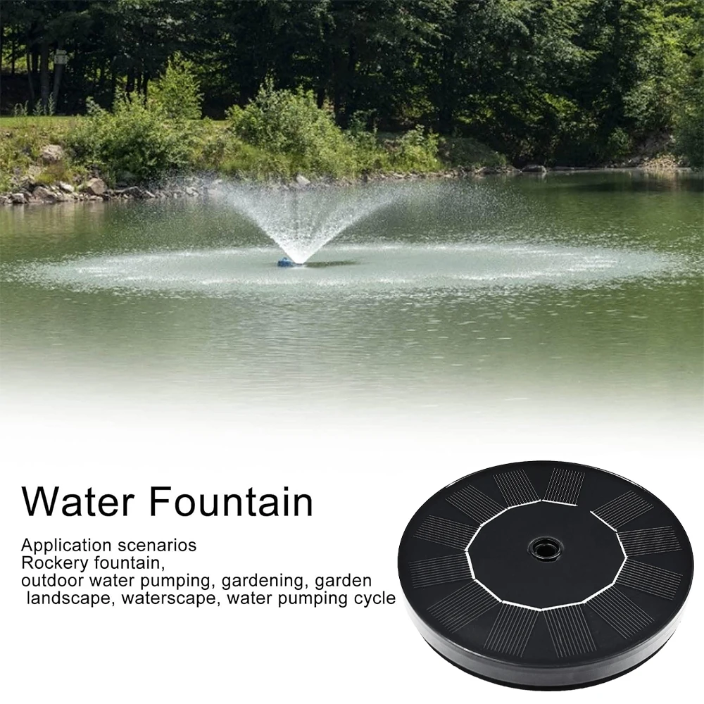 1pc Solar Fountain Outdoor Pool Solar Fountain Pump Essential In Summer Suitable For Ponds Swimming Pools Gardens