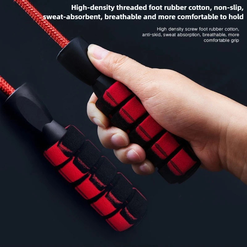 Thick Handle Woven Skipping Rope 2