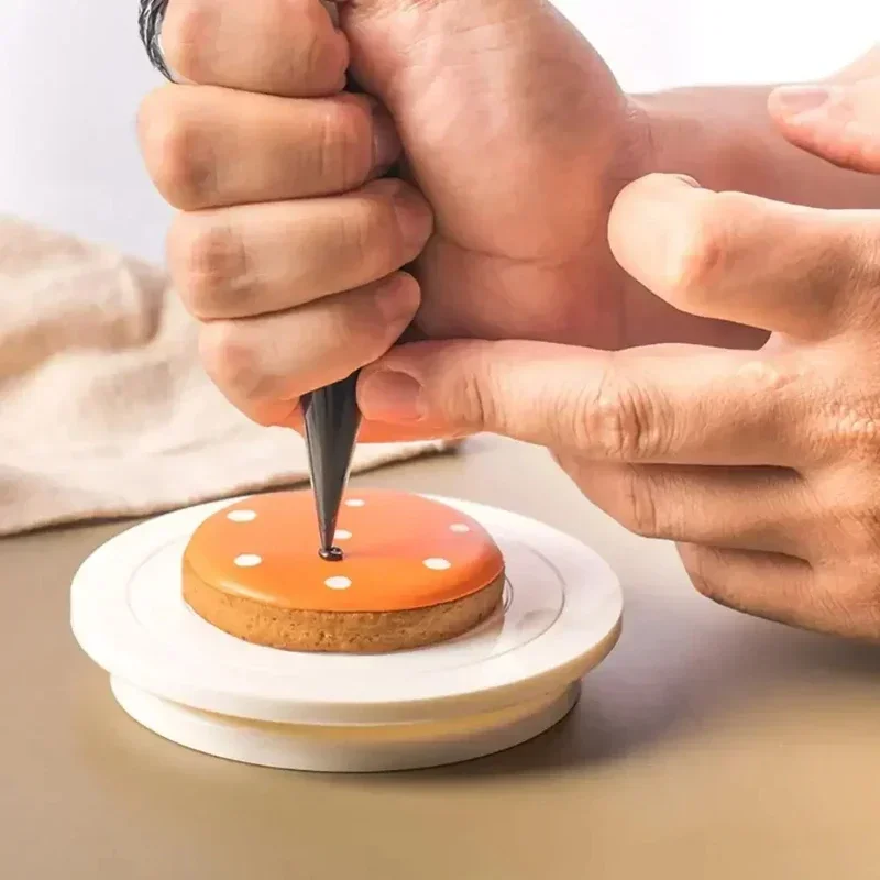 DIY Cake Rotary Table Mini Plastic Fondant Cake Turntable Revolving Platform  Stand Rotating Home Kitchen Tools Round Cookie