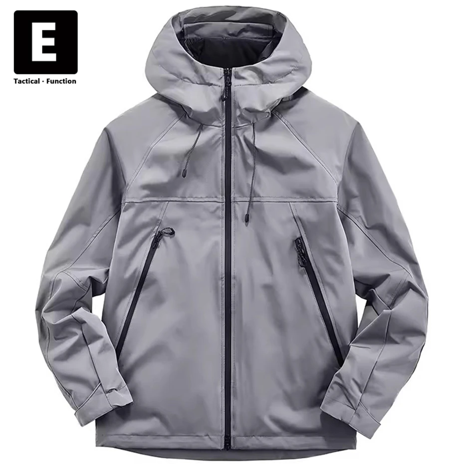 Winter Thick Windbreaker Men Techwear Camping Jackets Detachable Inner liner Coat Male Fashion Casual Waterproof Jacket