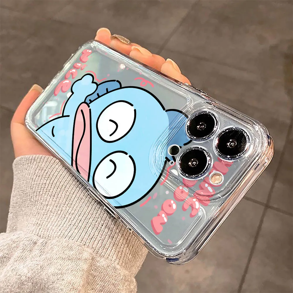 Niedliche Cartoon-Hangyodon-Handyhülle für iPhone 16 15 14 Plus 13 12 Mini 11 iPhone 16 iPhone 13 Pro Max X Xs XR 7 8 Klare Capa-Abdeckung