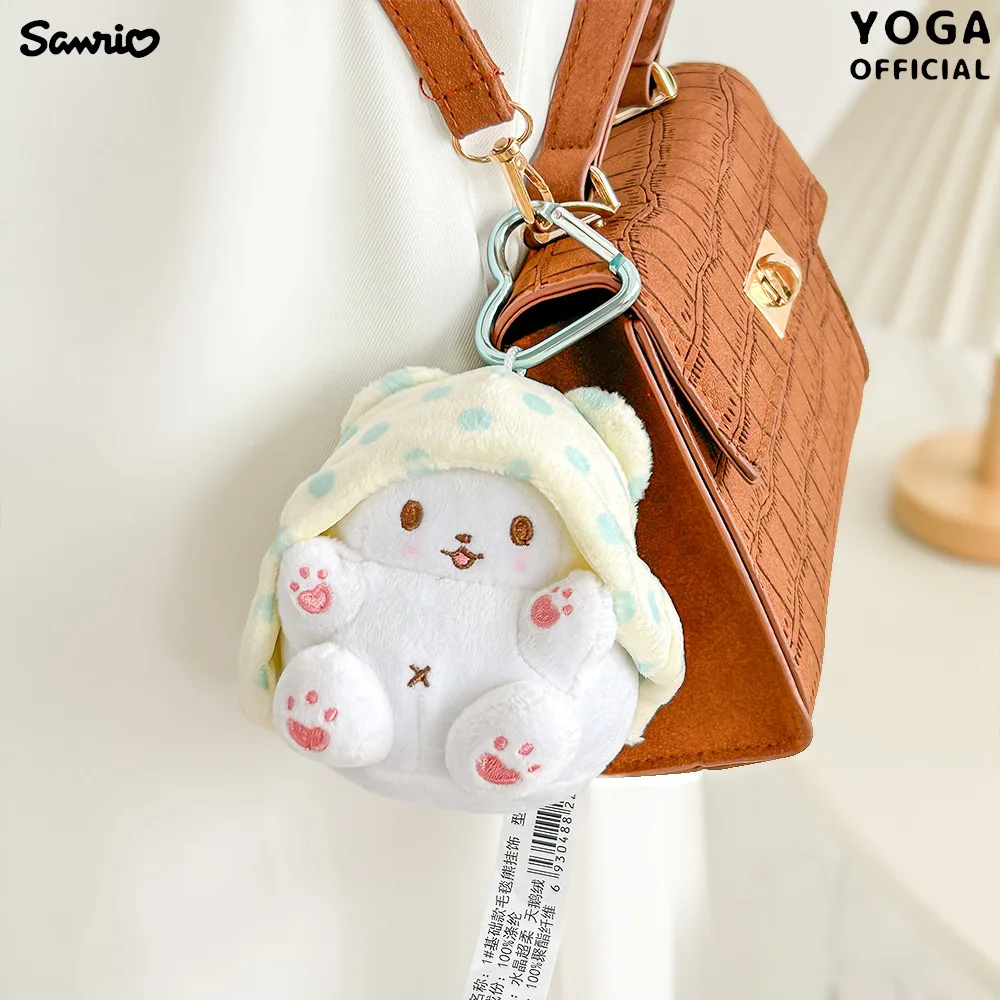 Anime Kawaii Sanrio Marumofubiyori Plush Doll Girls Bag Pendant Cute Cartoon Plush Keychain Decoration Plush Toy Gift