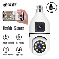 Wireless Two-way Audio Cameras Color Night Vision Bulb WIFI Camera Zoom Dual Lens Indoor Tracking IP Security Protection Camera