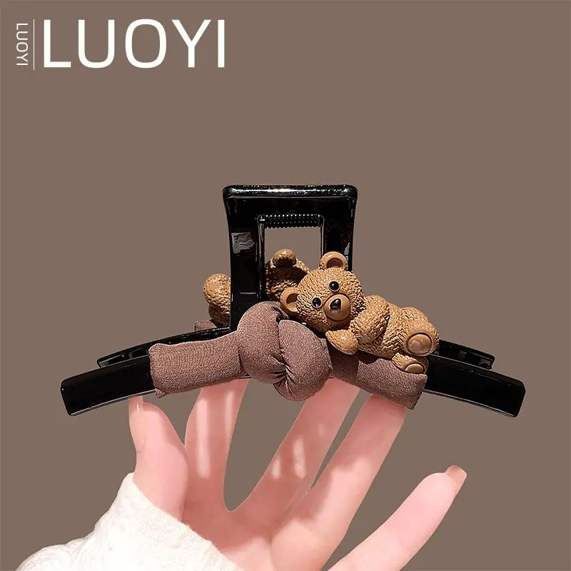 قطعة واحدة من مشبك شعر الدب اللطيف الجديد لأوبدو، إكسسوارات شعر بمشبك القرش مع ملمس ممتاز #1