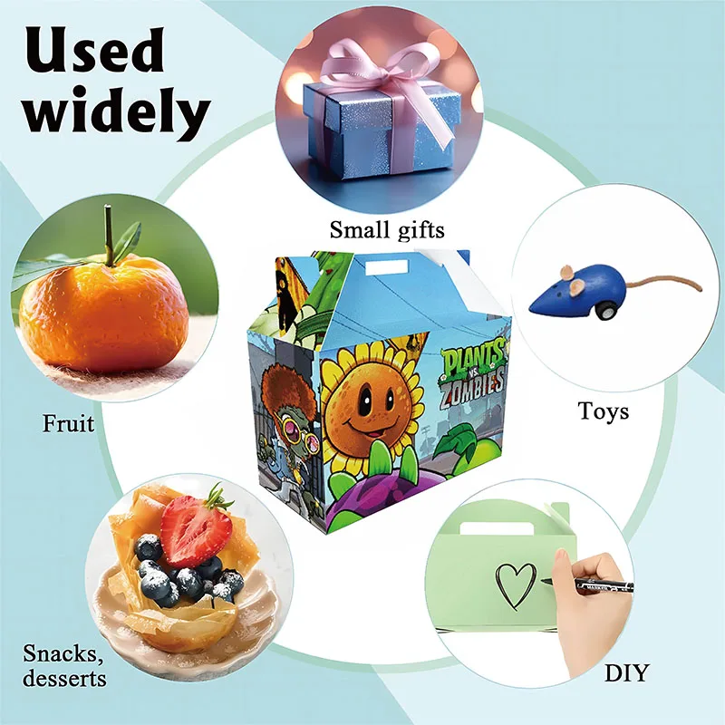 Zdjęcie 4: Kreskówkowy MINISO dekoracja urodzinowa Pudełko na cukierki Prezent Urodziny Upominek na przyjęcie Torba na prezenty Pudełko z uchwytami Baby Shower dla chłopców