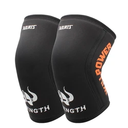 2 sztuk 1 para 7mm neoprenu sportowe Kneepads kompresji podnoszenie ciężarów trening Crossfit ochraniacze na kolana wsparcie kobiety mężczyźni