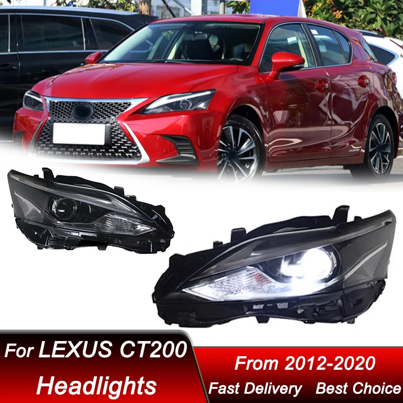 

Поп-автомобильные светодиодные фары для Lexus CT200 2012-2020 для высокого стиля, обновление светодиодной сборки, аксессуары для линз проектора с высокой настройкой Ki