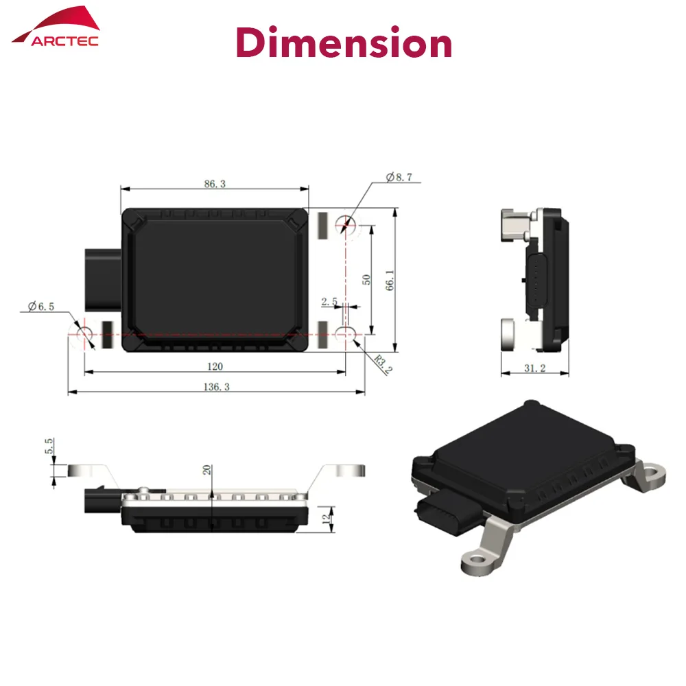 In stock 24GHz Vehicle Radar Sensor for SRR Collision Avoidance
