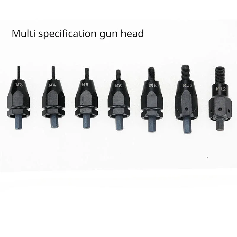 Metric and British Pull Nut Head Pneumatic Pull Nut Head Rivet Nut Gun Pull Cap Gun M3M4M5M6M8M10M12