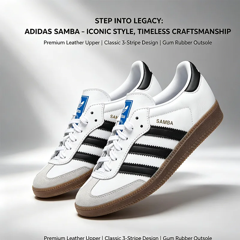 Samba Adidas Original Masculino Feminino Tênis OG Low Confortáveis Esportivos Casuais B75806