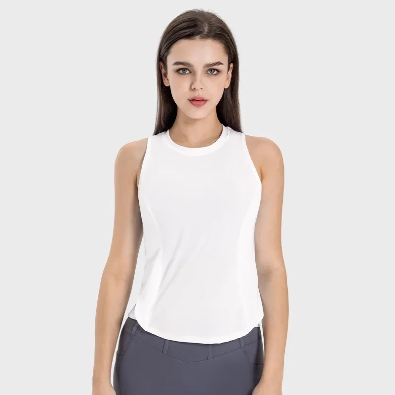 Lemon Buttery-Camiseta sin mangas con Panel de escultura suave, transpirable, ajuste a la cintura, camisa para correr y Yoga con detalles reflectantes