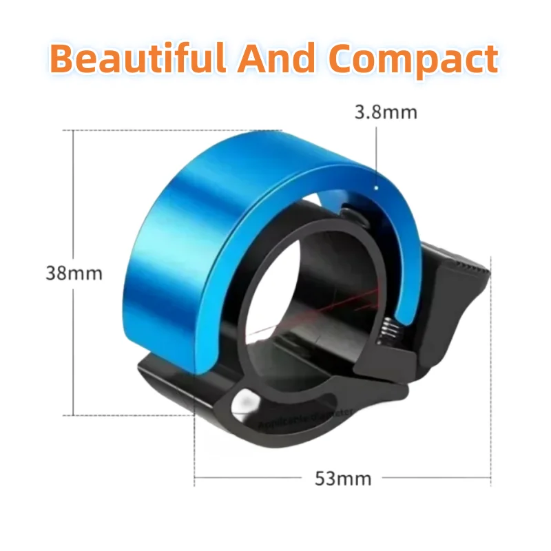 Bicycle Bell Super Loud Mountain Bike Universal Adult Bicycle Invisible Horn Riding Equipment Accessories Invisible Horn Folding image 3