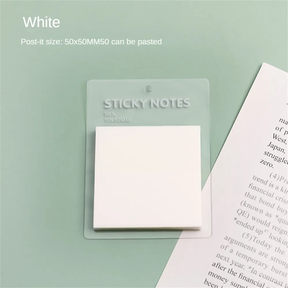 Notes Self Adhesive Writable Memo Sticker Tearable Student Office Supplies Memo Pad Tudent Message Notes Pure Color