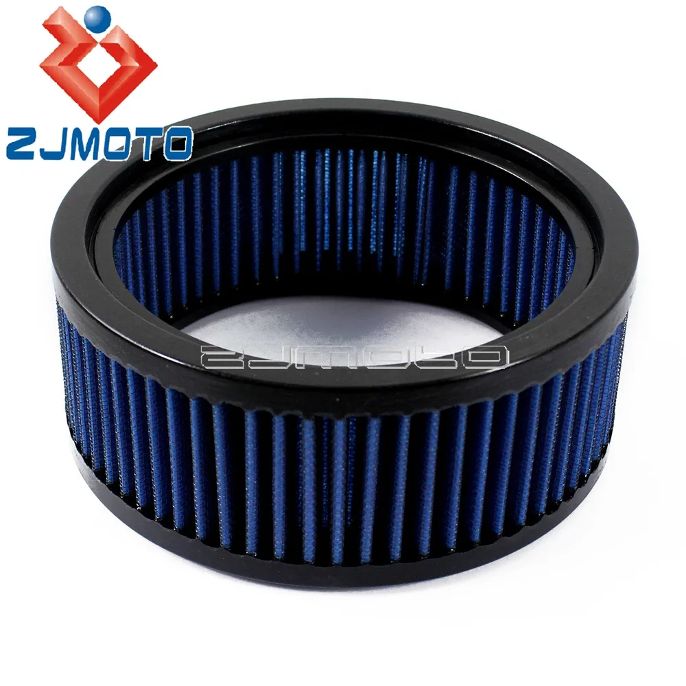 Motorcycle High Flow Air Filter 6inch/152mm Round Cotton Gauze Intake Air Cleaner E-3226 For Harley Cafe Racer Bobber Custom