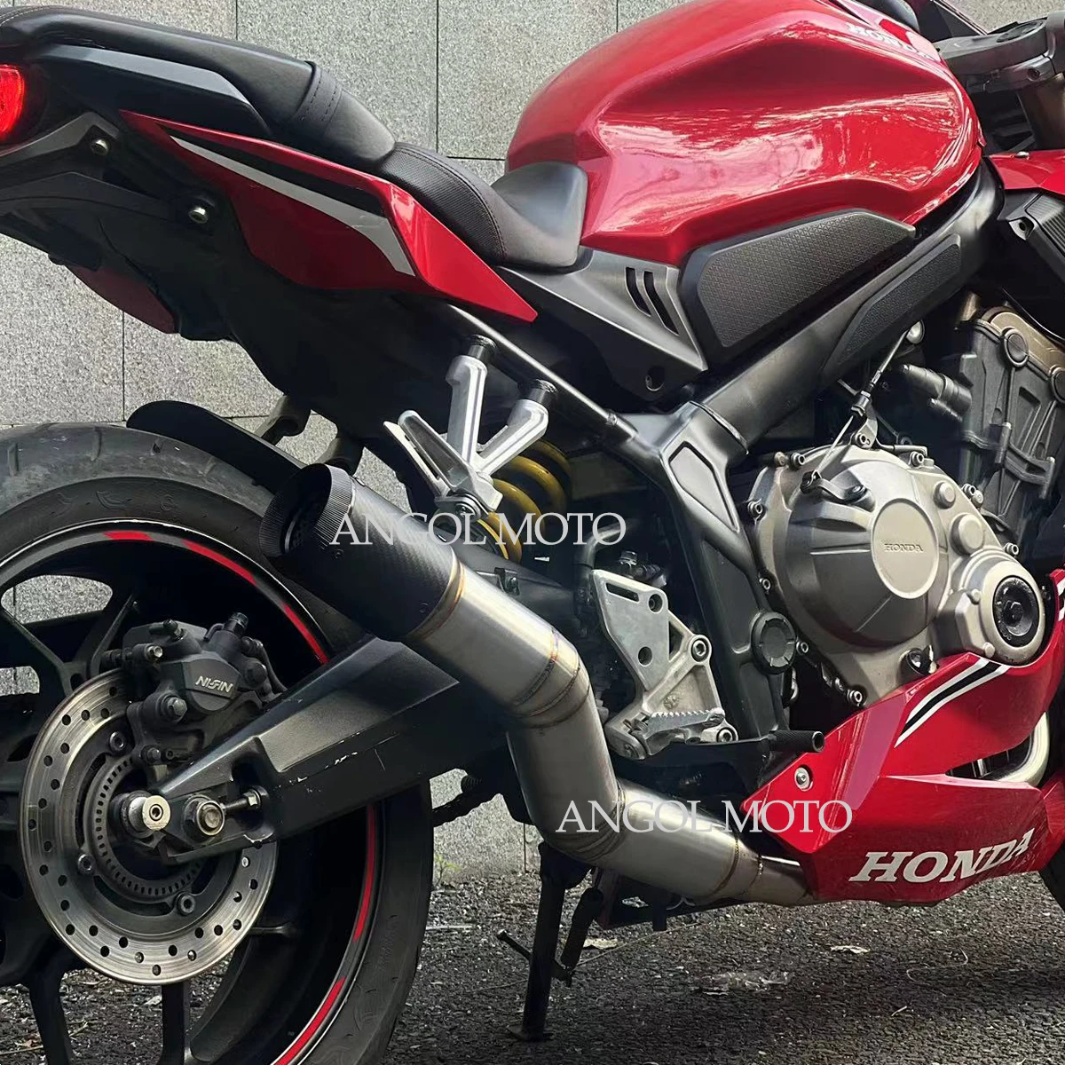 Exhaust Link Header Pipe Full Systems For Honda CBR650 CBR650R CB650F 2019-2026 Escape Exhaust Systems Modify 76mm Muffler Pipe - view 4
