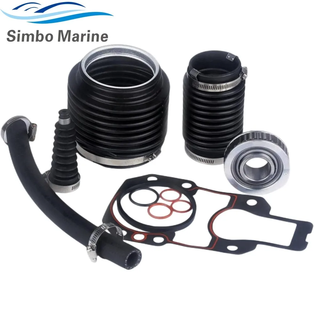 For MerCruiser Alpha one 1 Gen 2 two Transom Bellows Repair Reseal Kit with Gimbal Bearing 30-803099T1 27-94996T2 18-8206-1