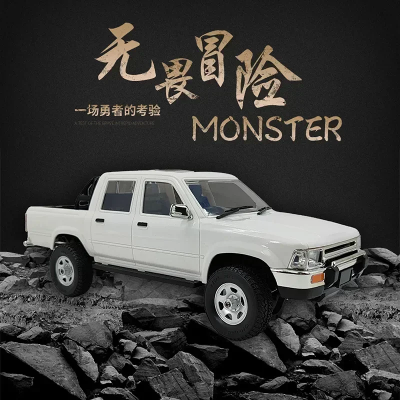 New Wpl Rc D64 D62 Two Wheel Drive Pickup Truck High Speed Climbing Drift Car 1:16 Children's Gift Cross Border Naughty Dragon