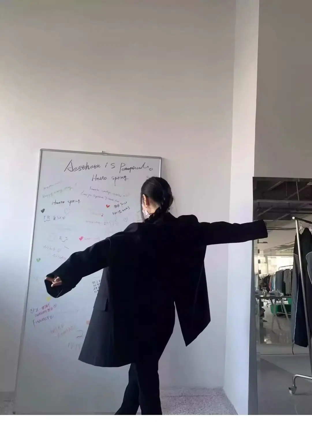 Abbigliamento donna Trend 2025 Blazer Donna Due bottoni appropriato quadrato legato gambe a strati irregolare senza bottoni Casaco Doubled