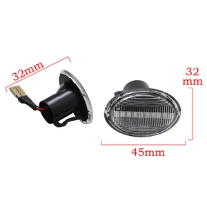 2 Stück für Fiat 500 Ford Ka Lancia Lybra Ypsilon Maserati Grancabri Granturismus LED LESTE MARK DYNAMIC Signaling Light 10 Hauptverkauf Fiat Light 500 - №8